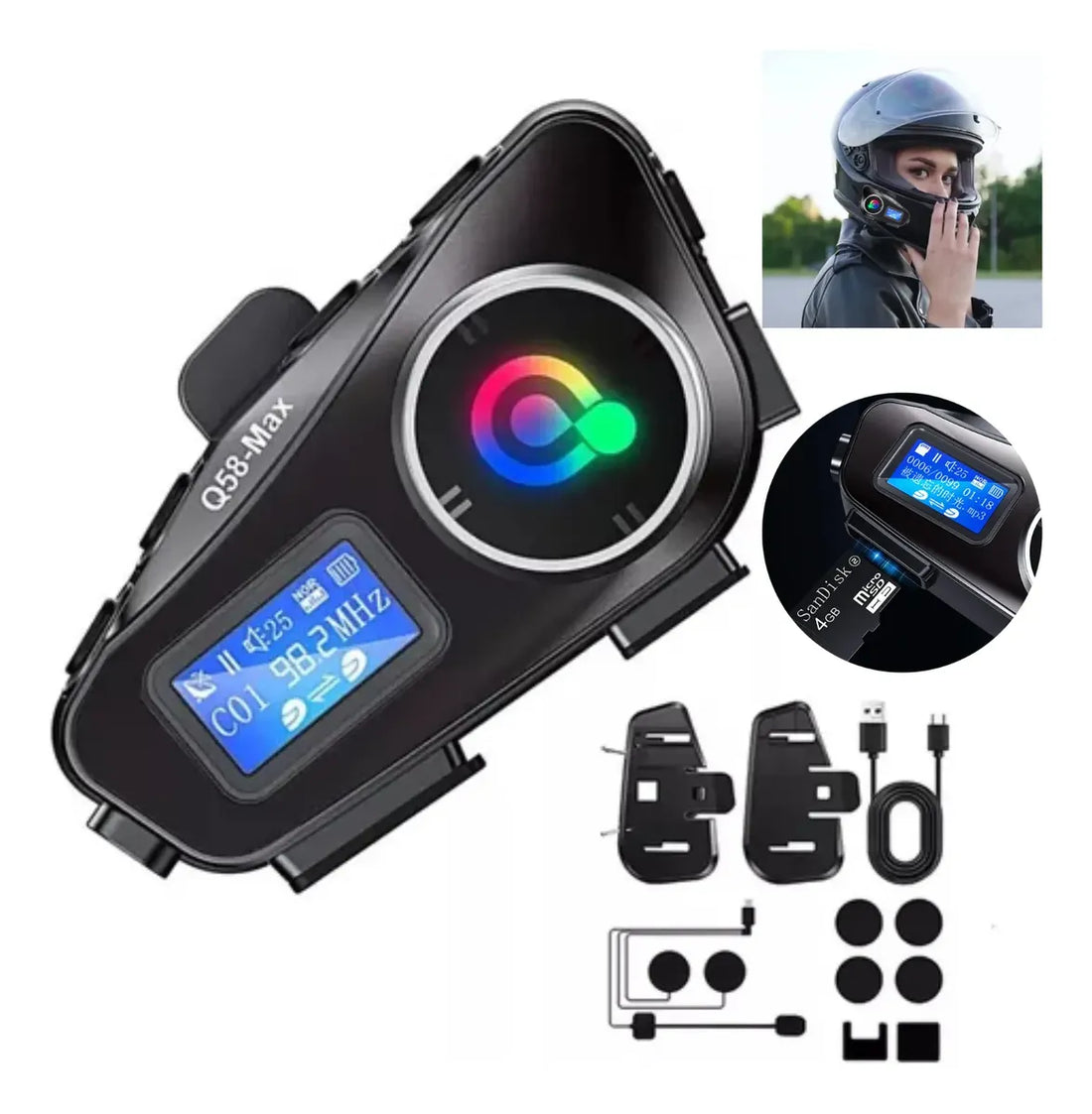 Gray helmet for bikers